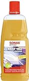 SONAX Wasch+Wax (1 Liter) gründliche Schmutzentfernung und dauerhafter Schutzfilm aus natürlichen Carnauba-Wachs | Art-Nr. 03133410, Gelb