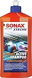 SONAX XTREME Ceramic ActiveShampoo (500 ml) Pflegeshampoo mit Versiegelungseffekt für eine lang anhaltende, wasser- und schmutzabweisende Konservierung | Art-Nr. 02592000